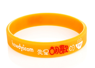 Star Fans Support Debossed And Fill In Custom Silicone Rubber Wristbands