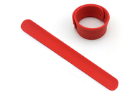 23mm Wide Custom Slap Bracelets , Silicone Slap Band Ruler No Harm To Kids